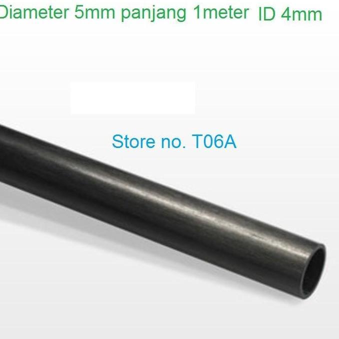 Wxyg- 1Meter Pipa Karbon Tube Pultrude Od 5Mm Id3Mm 5X3 5X3Mm Carbon Fiber Aeromodeling Pesawat Ohlg