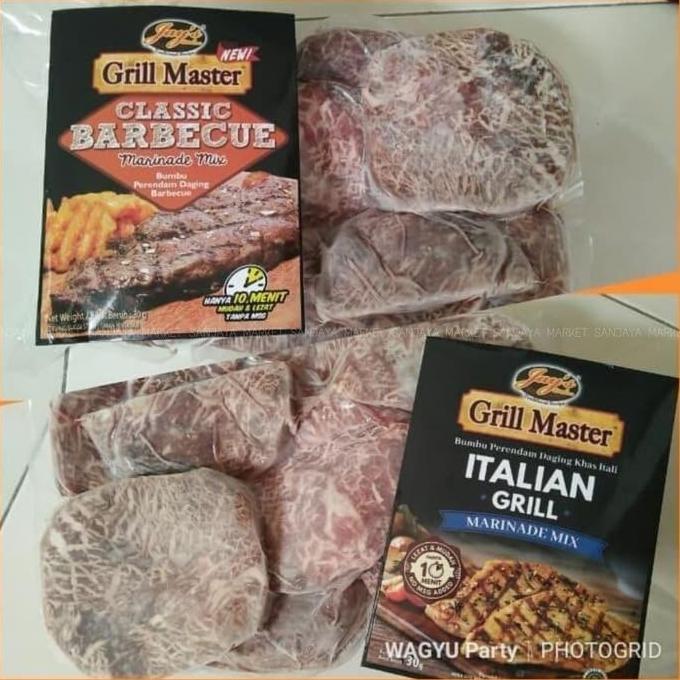 Daging sapi steak wagyu paket bumbu marinade murah bandung