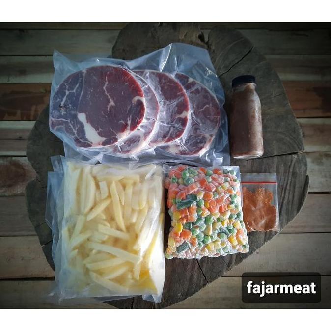 paket daging steak/paket daging bbq/Ribeye steak 500gr