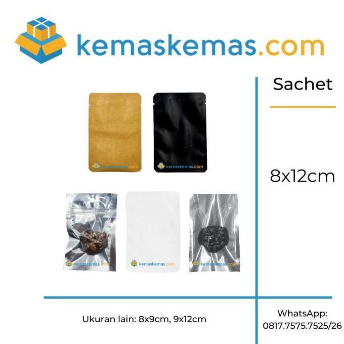 Lansungsand- Kemasan Sachet 8X12Cm Alu Foil Transparan / Kemasan Kopi Food Grade