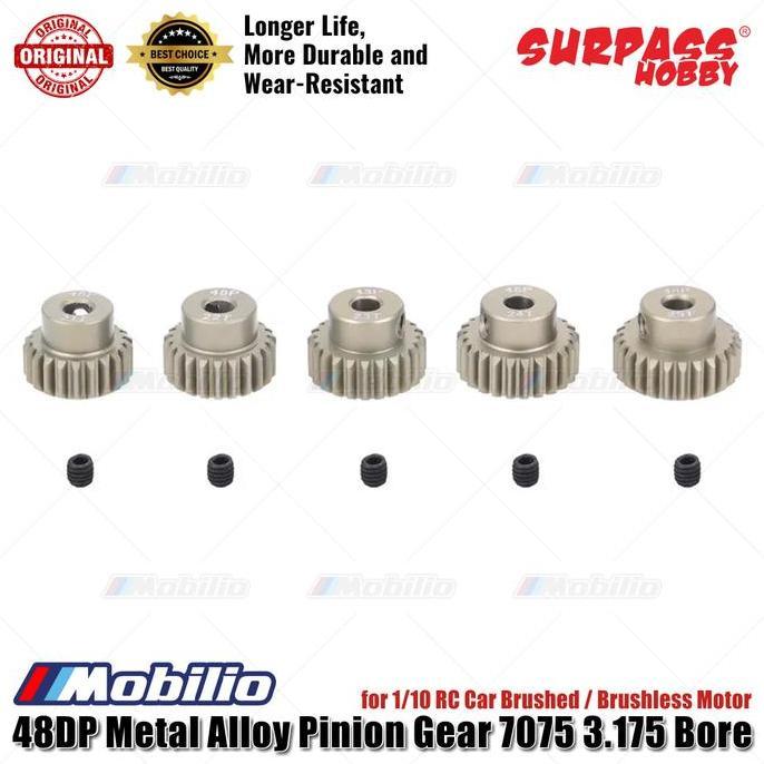 Wxyg- Metal Pinion Motor Gear Surpass Rocket 48 Dp 3.175 Mm Shaft 13T