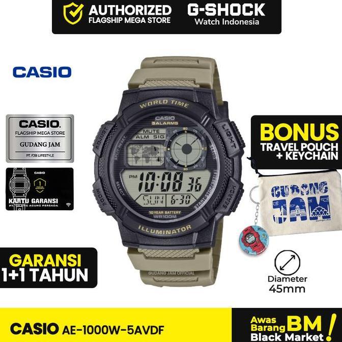 Ready Jam Tangan Casio Pria Ae-1000W-5Avdf Ae-1000W-5A Ae-1000W Ae 1000W Ae1000W | Original 100%