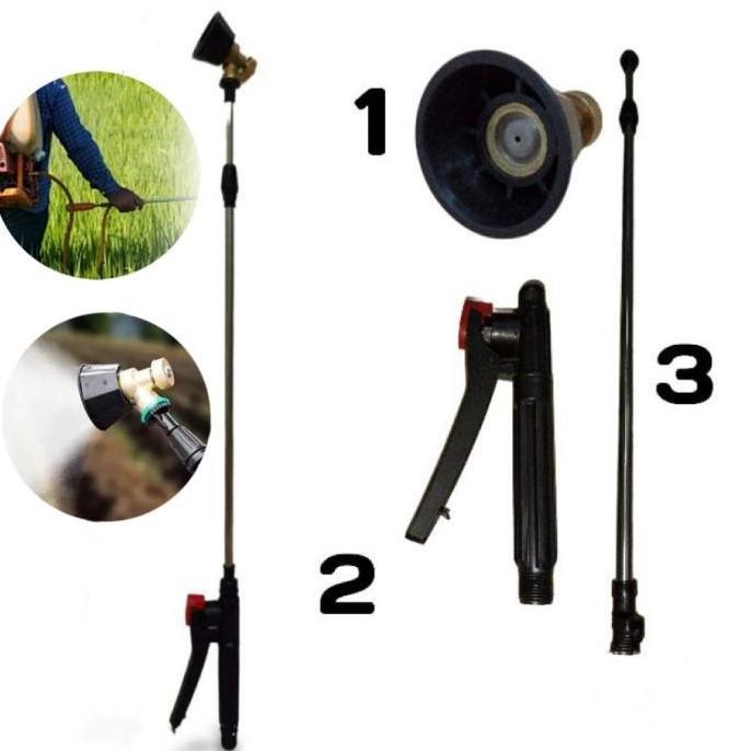 Lansungkirim- 1 Set Nozel Spayer Nozzel Semprotan Air Sprayer Elektrik Stop Kran Sprayer+Adjustable 