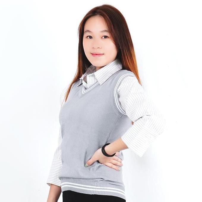 Okechuku Rompi Wanita Knit Vest Wanita Knit Outer LIST Outer Vest Rompi Vest Wanita Rompi Rajut Wani