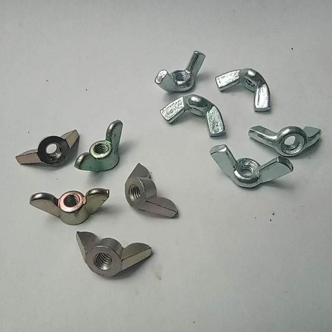 Lansungkirim- M4 Mur Kuping Wing Nut Kupu-Kupu