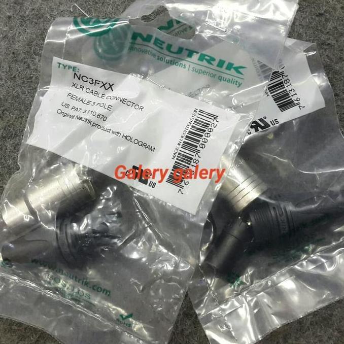 Promo Jek neutrik NC3FXX atau Jack XLR Canon female neutrik original Diskon