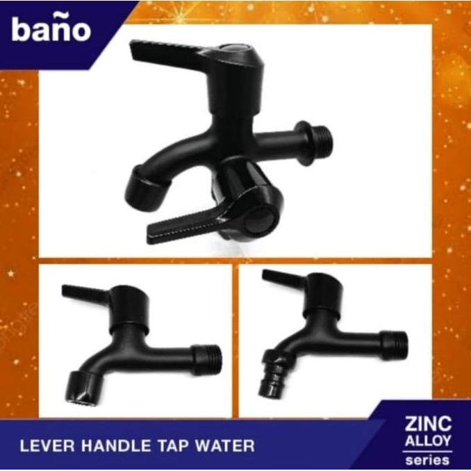 KRAN TAMAN TEMBOK BANO WARNA HITAM / KRAN TEMBOK WARNA HITAM Besi