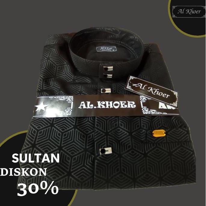 kemeja sultan kemko pria dewasa kemko kurta sultan embos lengan panjang Hijau Hitam Koko Abu Biru Ka