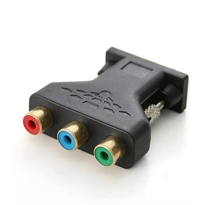 RCA to VGA 3 RCA to 15Pin VGA Converter