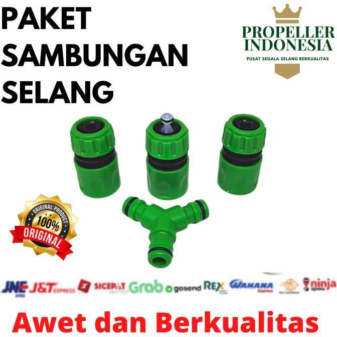 Lancar- Sambungan Selang Air Paket Quick Connector Selang Konektor Y /Segitiga