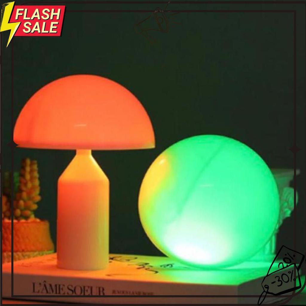 Nomaid.Id - Lampu Tidur Led Bentuk Jamur [Gratis Baterai Aa 2] - Lampu Meja Unik Cocok Untuk Pajanga