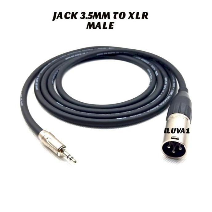 Promo kabel klotz jack 3.5mm stereo to canon xlr male amphenol 1 meter Diskon