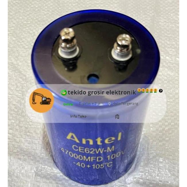 Promo Elco 47000uf/100v ANTEL / Elco 47000/100 ANTEL MURAH Diskon