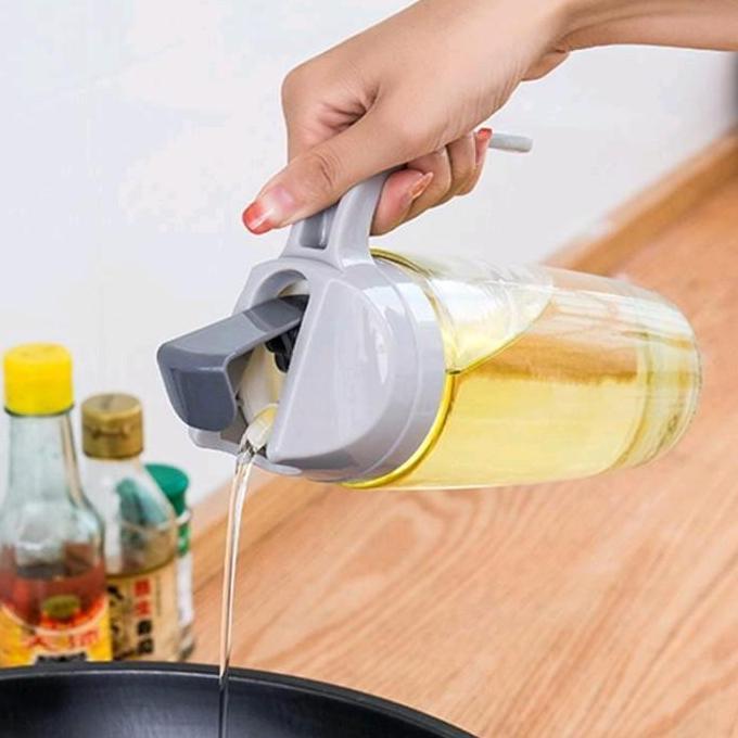 Botol Minyak Goreng Kaca Tebal Tempat Kecap Saos Susu Madu Cuka Jus -