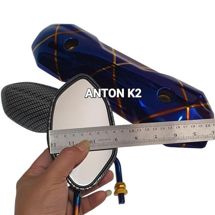 DF284 - TUTUP TAMENG KNALPOT TWOTONE VARIASI MOTOR BEAT FI NEW-BEAT STREET/POP