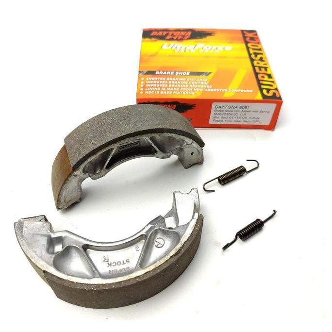 DV153 - Kampas Rem Belakang Tromol Daytona Beat, Scoopy, Vario 125/150, PCX 150 (CBU), Karisma, Supr