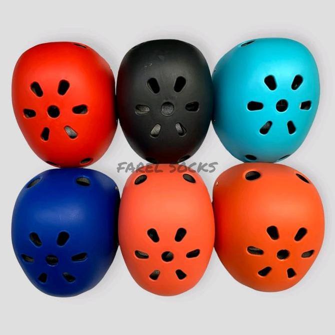 Helm Sepeda Anak Kid Skateboarding Helm Sepatu Roda Climbing Rafting sepeda listrik putra putri terc