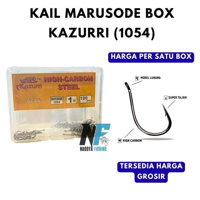 Mata kail pancing carbon Vezel Kazuri Kazurri 1054 (marusode ring) Box/ Kotakan No 1-15