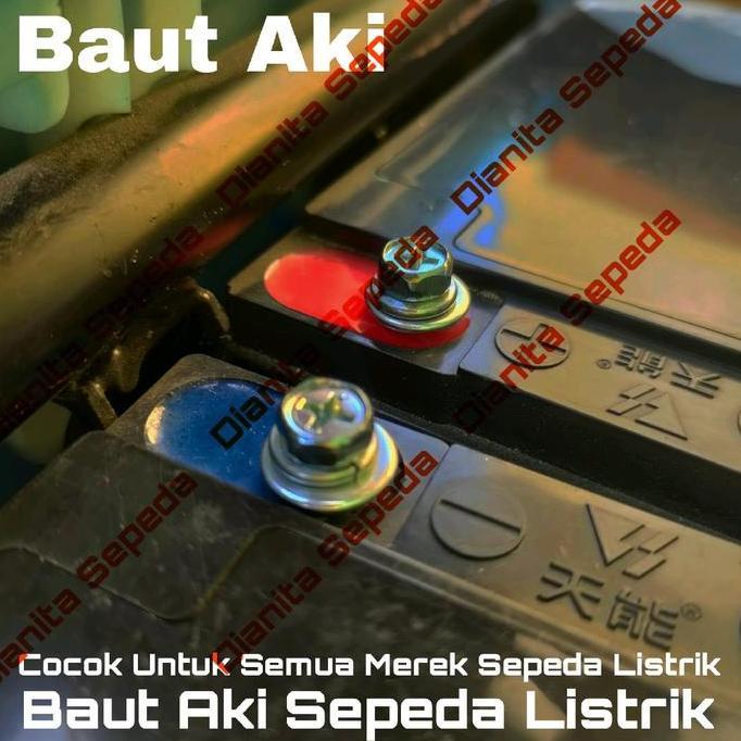 baut aki sepeda listrik exotic pacific uwinfly goda selis Viar Volta Jarvis Genio sunrace battere ba