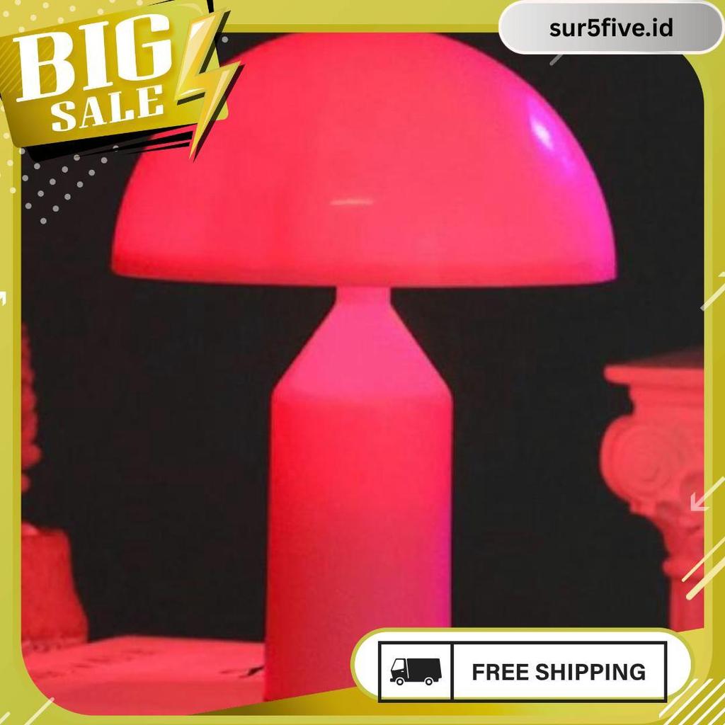 Nomaid.Id - Lampu Tidur Led Bentuk Jamur [Gratis Baterai Aa 2] - Lampu Meja Unik Cocok Untuk Pajanga