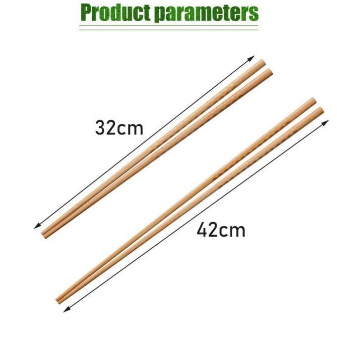 ORIZA Sumpit kayu Panjang masak tumis bakmi hot pot/Sumpit Sukiyaki/Wooden Long Chopstick/Alat Makan