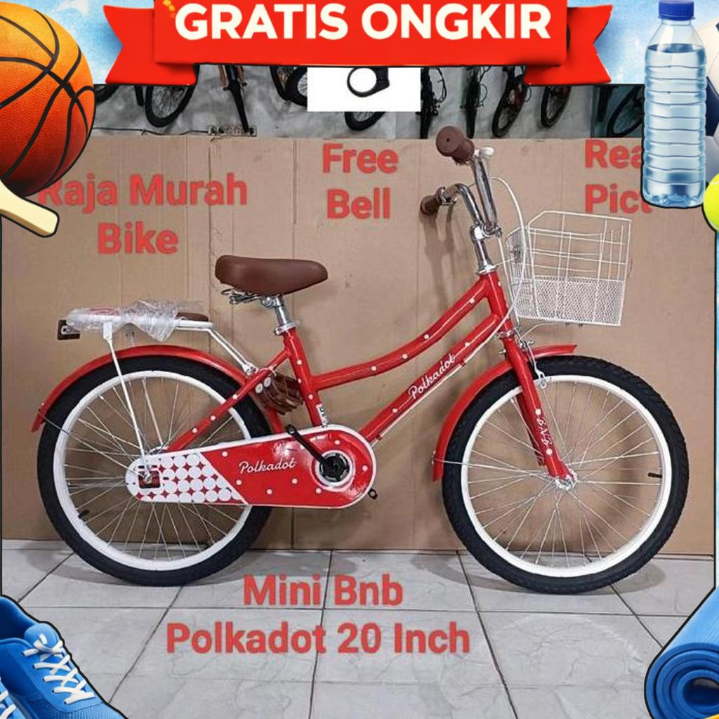 Sepeda Mini Anak Bnb Polkadot 20 Inch Sepeda Anak Perempuan Mini 20 Inch Bnb Polkadot