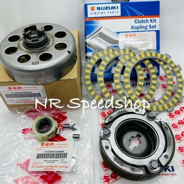 Paket Mangkok Ganda Kampas Ganda Assy Plat Kopling Cage Shogun 125 Sp Shogun 125 R Rr Fl Fd Arashi S
