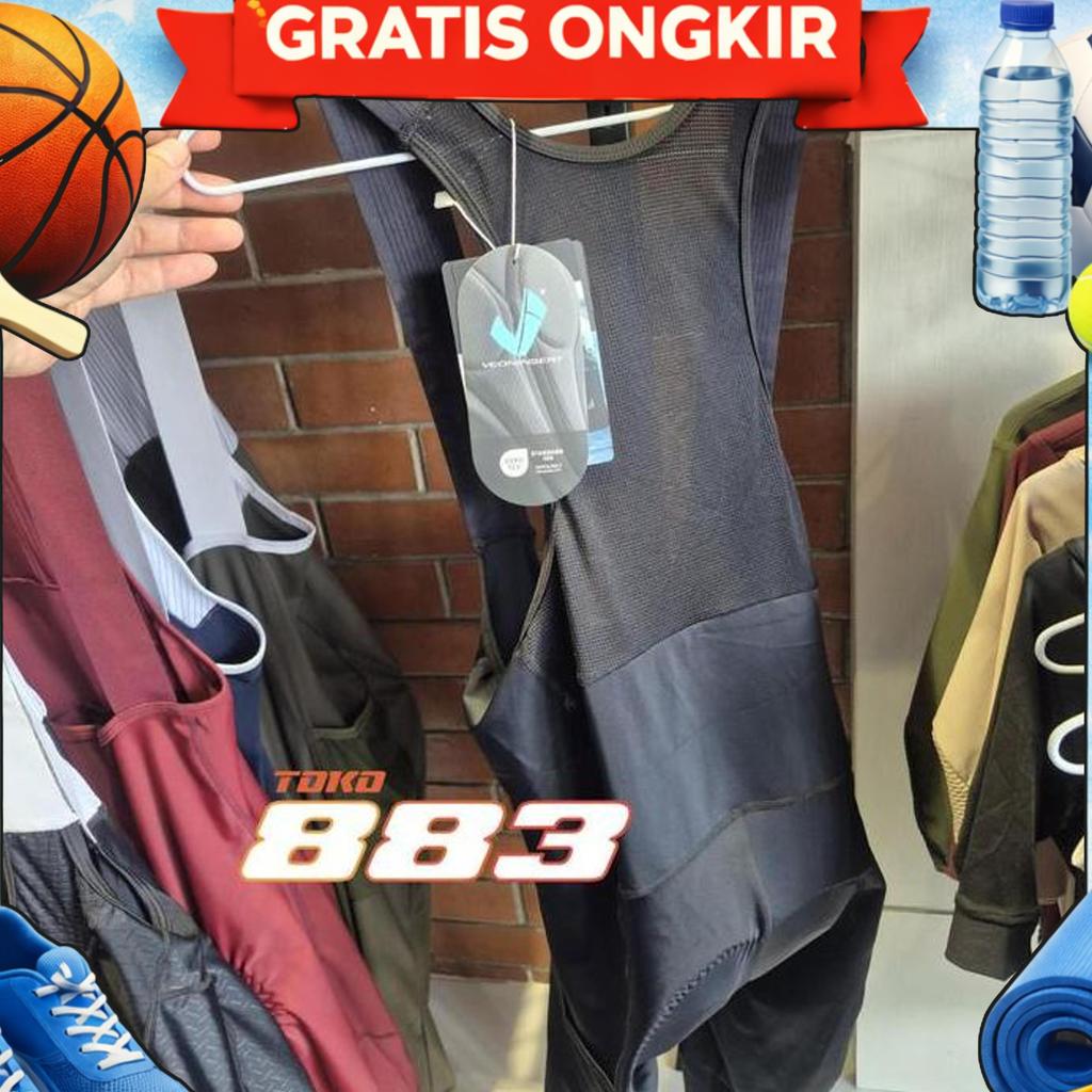 Celana Sepeda Bib Cargo 3/4 Cheji Pria - Pro Padding Veoninsert - Qianlong