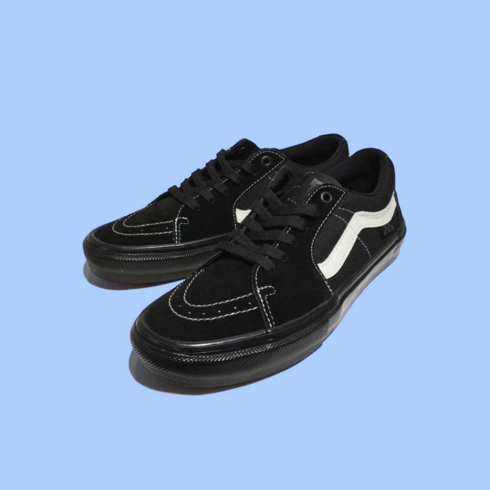VANS SKATE SK8 LOW SHOE BLACK / MARSMALLOW  ORIGINAL terlaris