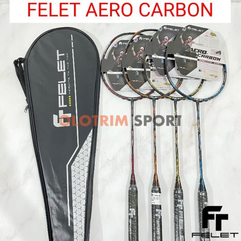 Raket Badminton FELET AERO CARBON PRO 35LBS AeroCarbon Original