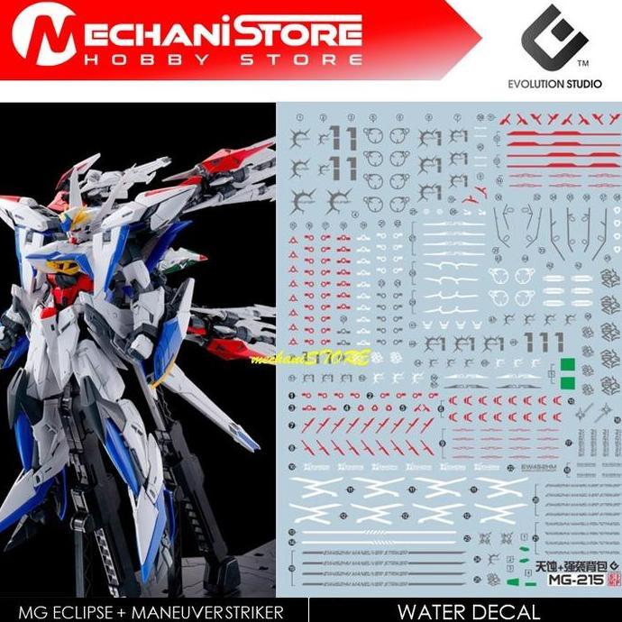 EVO Decal MG - MG215 Eclipse Gundam + Maneuver Striker