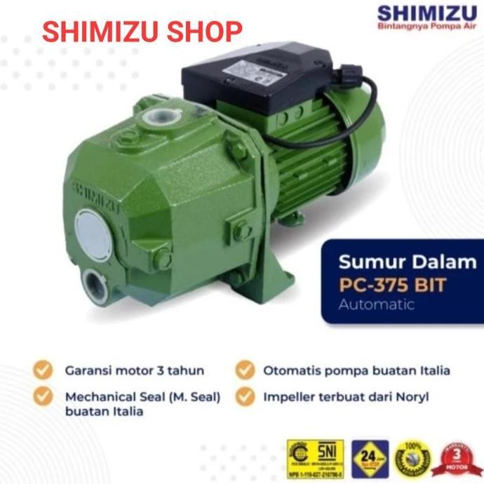 POMPA AIR JET PUMP SHIMIZU 375 WATT SHIMIZU PC375BIT TANPA TANGKI ready