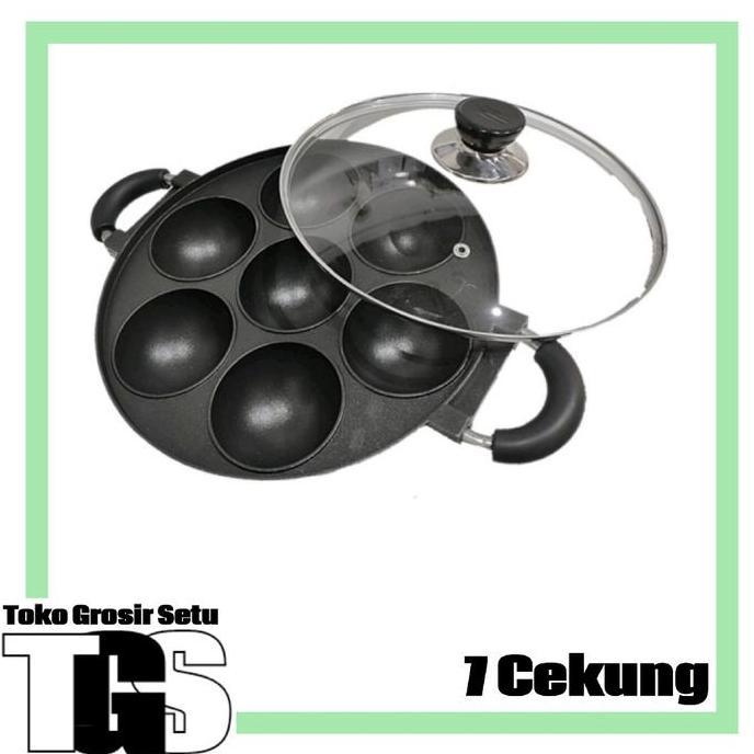 Cetakan kue 7 cekung HC Happy Call loyang Dorayaki cake pan lubang Cembung HS