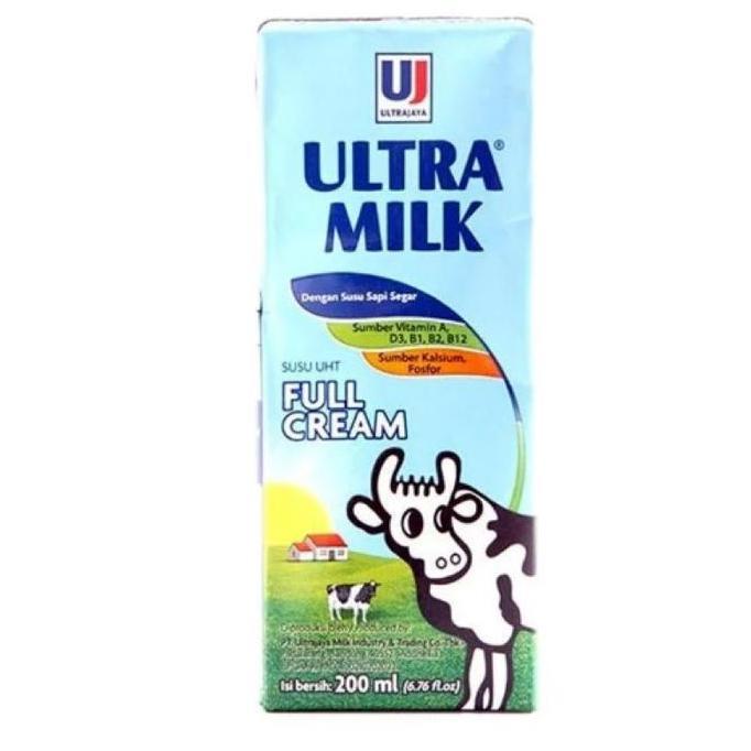 Ultra Milk Susu UHT Full Cream 200 ml / 1 dus