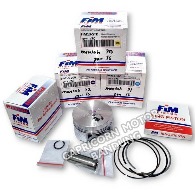 PISTON KIT MENTAH CUSTOM 70 71 72 PEN 16 FIM13 FIM IZUMI MENTAHAN