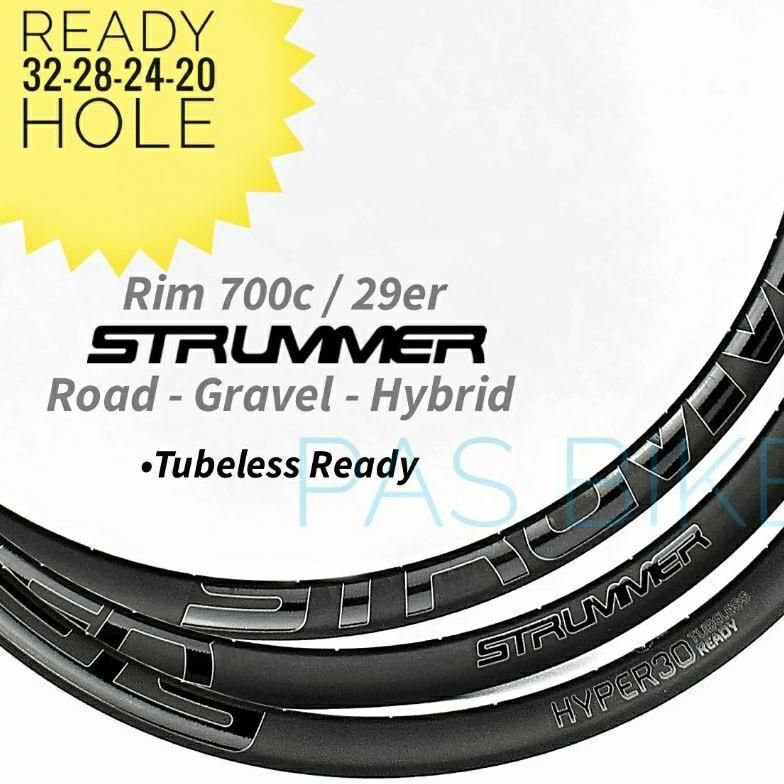 Velg 700C 28 Hole 24 Hole 32 Hole 20 Hole Discbrake Rims Strummer Hyper Tubeless