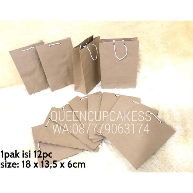 paperbag polos kecil / paper bag coklat