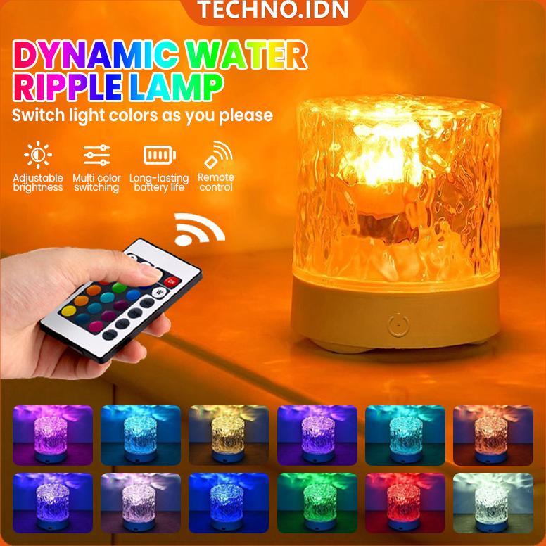 RGB Lampu Proyektor Aurora Lampu Led Kamar Lampu Tidur Remot Kontrol