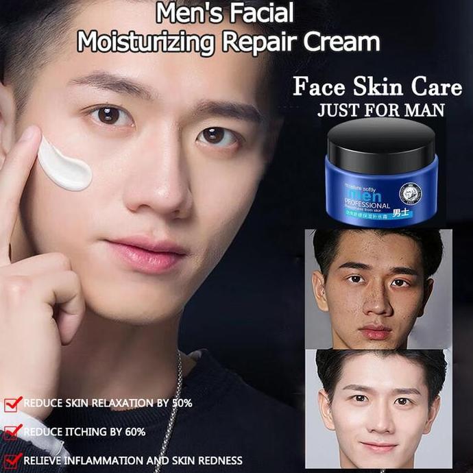 Krim Pria Pemutih Wajah Krim Pelembab Hidrasi Pria Anti Kerut Pelembab Kulit Kering Krim Kerut Wajah