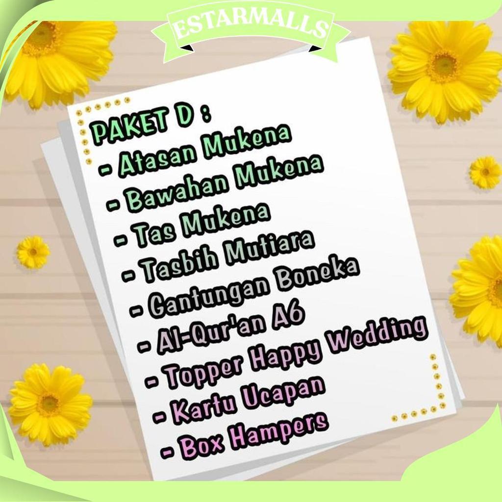 Hampers Mukena - 110 | Kado Hampers Parcel Nikah Wedding Gift Sale