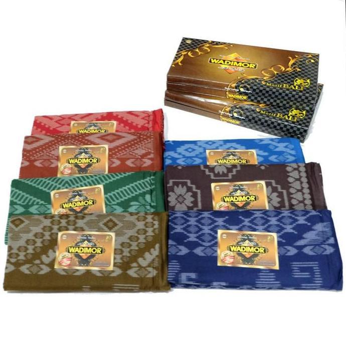 Spesial Sarung Wadimor Motif Bali Pria Kain Tenun Samping Songket Batik Tradisional Premium Dewasa L