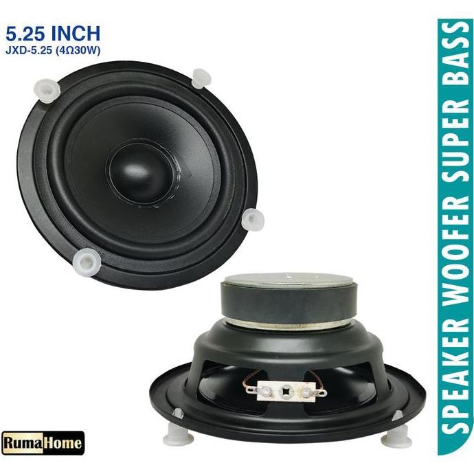 Speaker Bergaransi Woofer 5 Inch & Subwoofer 5,25 Inch Magnet Besar 30W Extra Bass Allshop