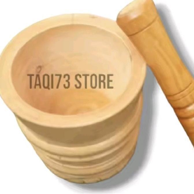 LUMPANG KAYU JUMBO BESAR KECIL LUMPANG KAYU MAHONI LULUMPANG KAYU DANTUMBUKAN NYA 1 Set MENUMBUK Bum