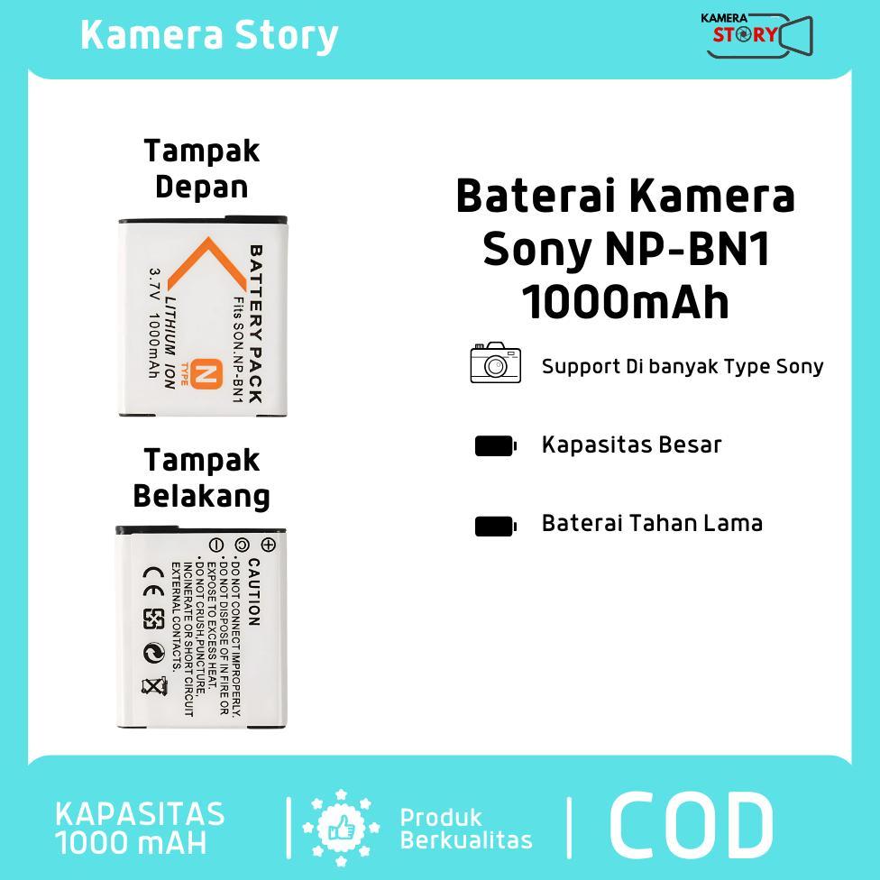 TERBARU Baterai Kamera Sony NP-BN1 1000mAh - Battery Sony CYBERSHOOT DSC-W310 W320 W330 W350 W560 W5