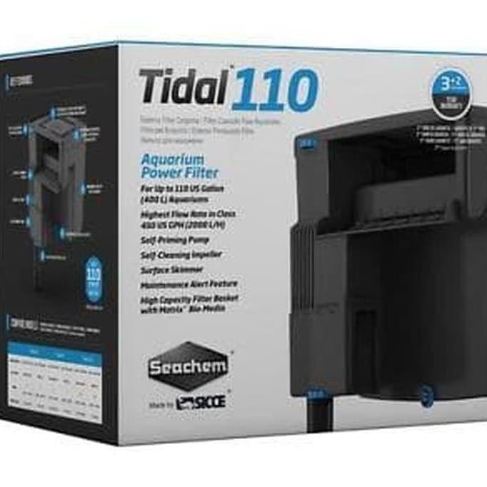 SEACHEM TIDAL POWER FILTER SEACHEM TIDAL 110 FILTER EXTERNAL