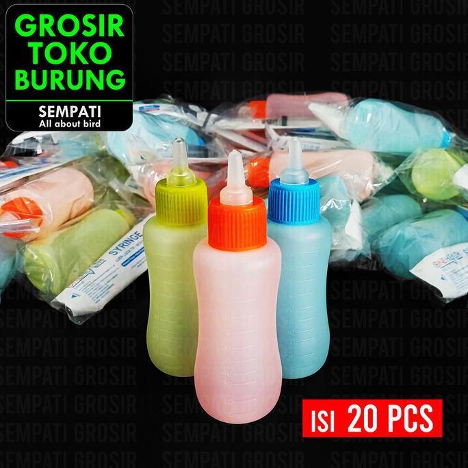 HARGA DISC - SEMPATI GROSIR Fullset Botol Dot Kucing 100ml Plus Refill Dot Multifungsi Isi 20 Set Si