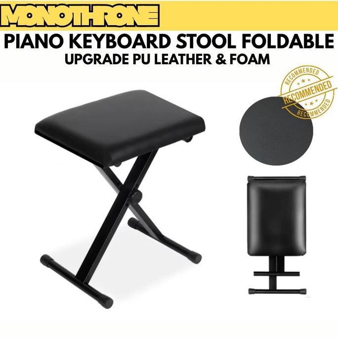 Kursi Bangku Piano Keyboard Lipat Stool Bench Portable Kursi Piano