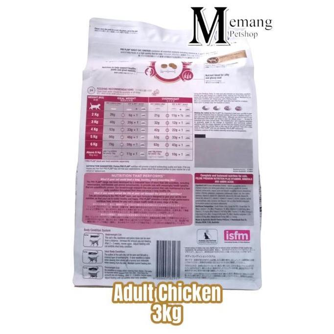 NEW PROPLAN 3Kg -Adult Chicken - Freshpack Cat Food - Makanan Kucing