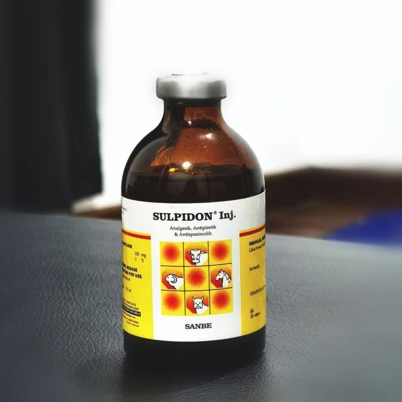 Sulpidon Inj Sanbe 50 ML Obat Demam Analgesik Hewan