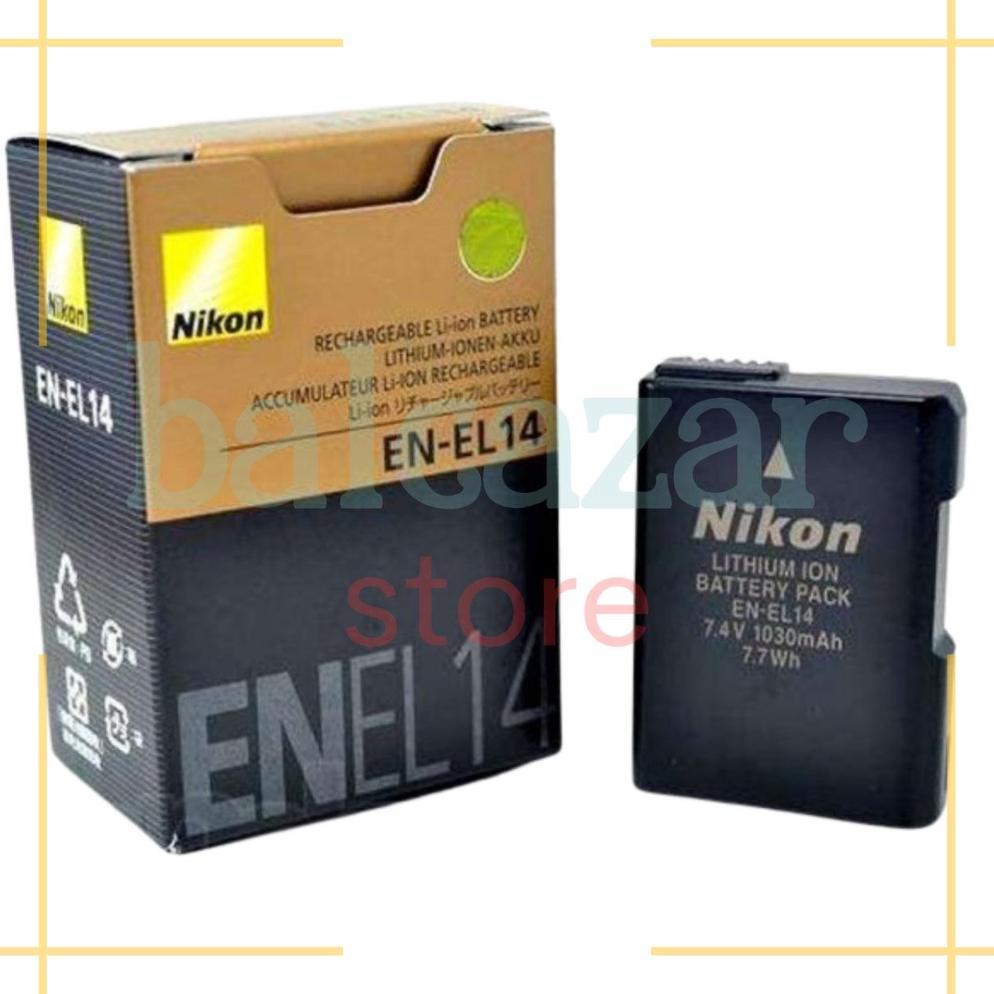 TERBARU baterai battery nikon EN-EL14 enel14 EN EL14 EN-EL14A kamera dslr D3100 D3200 D5100 D5200 ch